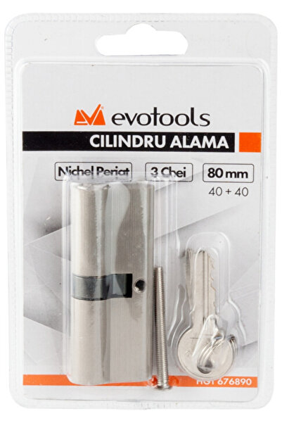 Evotools ETS Brass Cylinder - Brass Color Type Centered 50+50 mm 100 mm 3