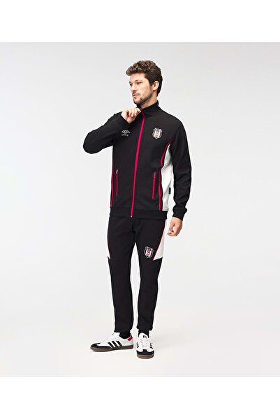 Beşiktaş S.K. Bjk Umbro 25/26 Team Training Jacket Hooded Sweat Tracksuit Top Men's Jacket Black