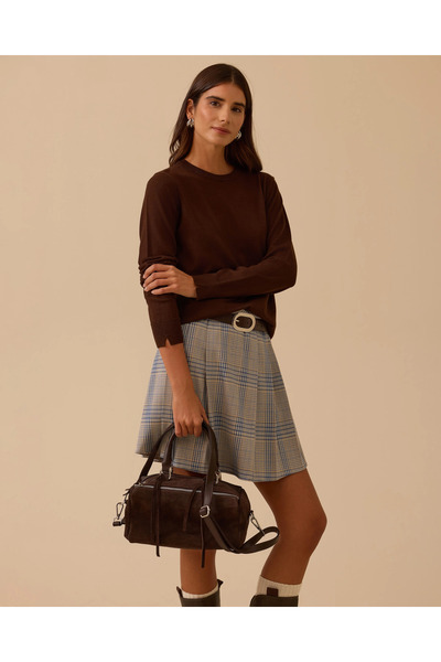 SEÇİL Zero Neck Basic Knitwear Blouse