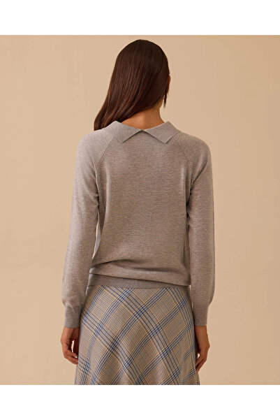 SEÇİL Bead Detailed Waist Length Knitwear Blouse