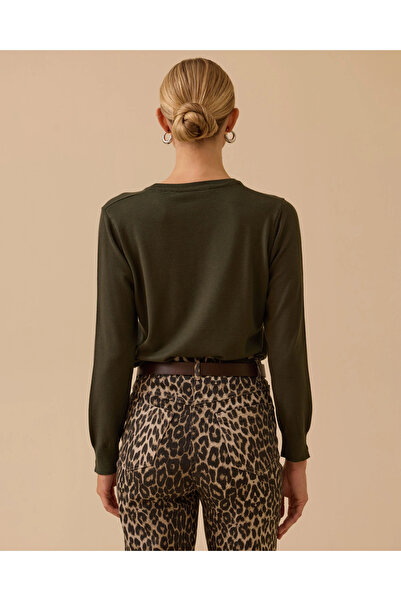 SEÇİL Sıfır Yaka Basic Triko Bluz