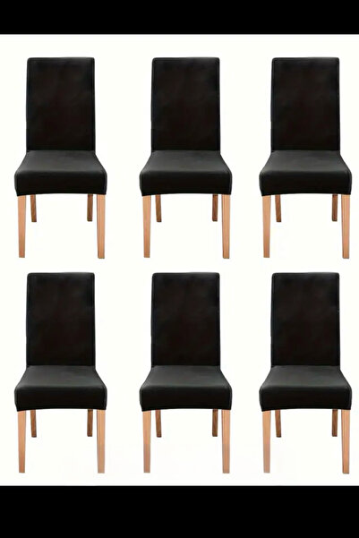 intil Husa pentru scaun Husa pentru scaun material elastic Flexibil Lavabil 6 buc. Husa pentru scaun din material catifea