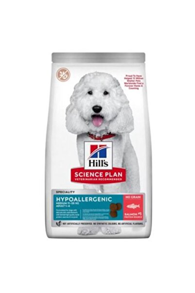 Hill's Hills Hypo Allergenic Somonlu Medium Yetişkin Köpek Maması 2,5 Kg