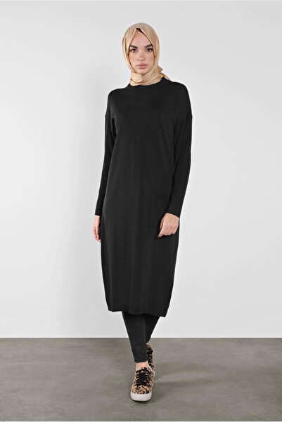 Alvina Pocket Detailed Knitting Tunic 41069