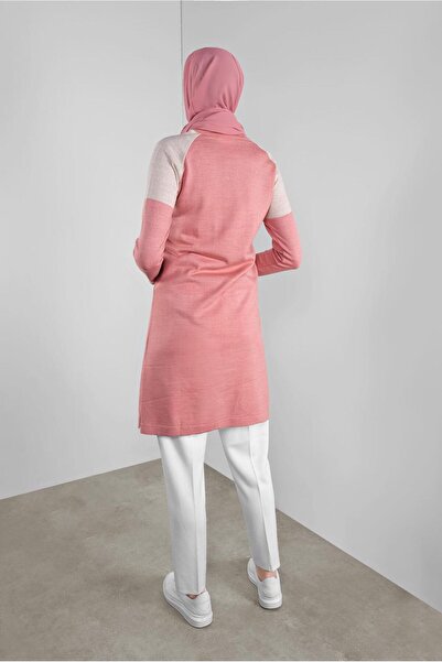 TRENDTESETTÜR Women's Powder Eyelet Metal Accessory Knitwear Tunic 1402