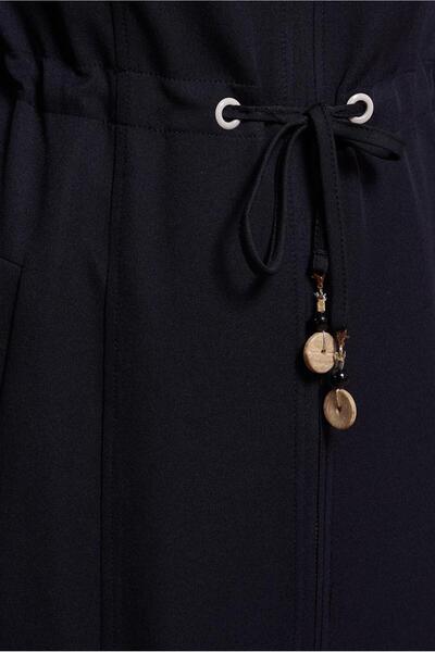 TRENDTESETTÜR Women's Black Waist-Tie Paddle Dress t 10553