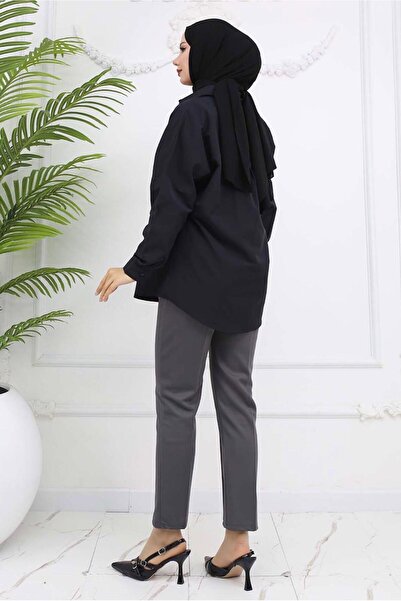 TRENDTESETTÜR Women's Gray Tight Pants t 5403