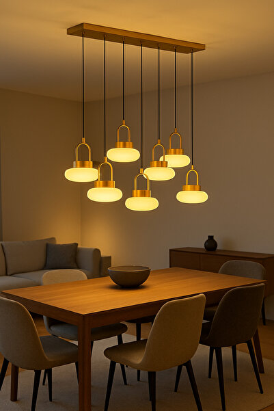 pulchino Eskitme Avize Modern Yemek masası  PLC-1256-AV-8E-YM