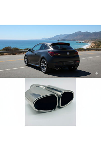 Opel OPC Çiftli Krom Kaplama Egzoz Ucu Her Araca Uyumlu Universal Egzos Ucu Krom Egsoz Ucu