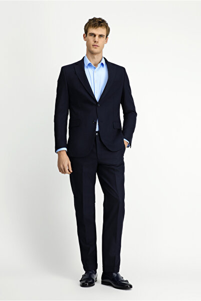 Kiğılı Regular Fit Mono Collar Wool Classic Suit