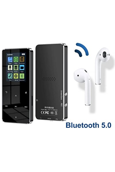 JUNGLEE Bluetooth Lu Mp3 Mp4 Çalar Fm Radyolu Şarjlı Mp4 Player Dahili Hoparlör 8gb Hafızalı Müzik Çalar