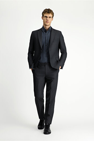 Kiğılı Regular Fit Mono Collar Wool Classic Suit