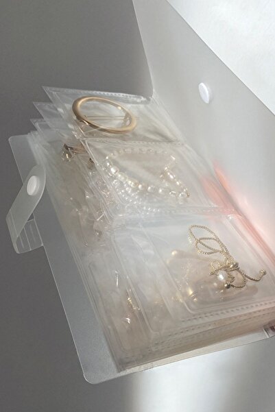 Buffer Albüm Şeklinde Aksesuar, Takı Saklama Poşetleri Kolye, Küpe, Bileklik Organizeri