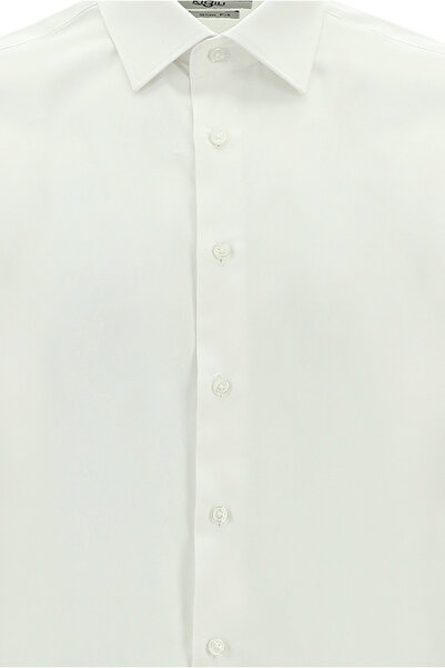 Kiğılı Long Sleeve Slim Fit Slim Fit Classic Cotton Shirt
