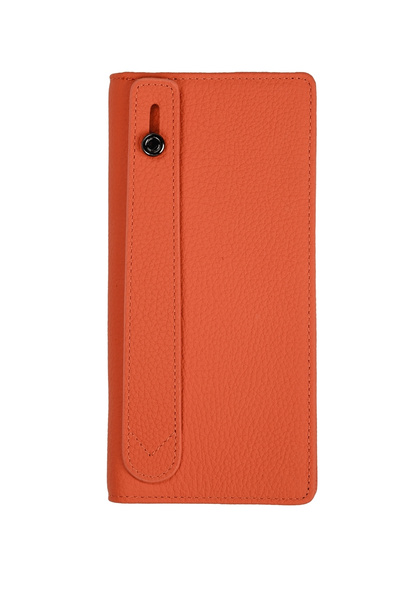 MFT Leather Design Πορτοφόλι Unisex Golden 3367 από γνήσιο δέρμα με θήκη τηλεφώνου