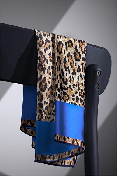 Vissona 100% Твіл Шовк з леопардовим візерунком, кольоровий, 90x90, шарф Спосіб пошиття: ручне шиття