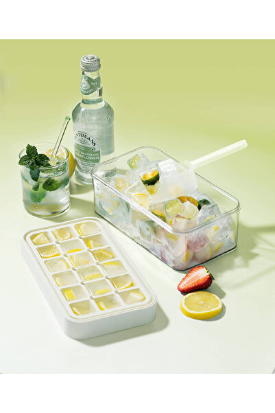 Ditmo قالب ثلج أبيض من الجيل الجديد ذو طبقتين - للكوكتيلات والعروض التقديمية ...