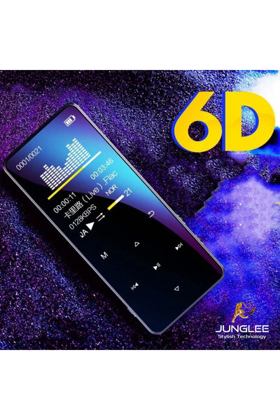 JUNGLEE Bluetooth Lu Mp3 Mp4 Çalar Fm Radyolu Şarjlı Mp4 Player Dahili Hoparlör 8gb Hafızalı Müzik Çalar