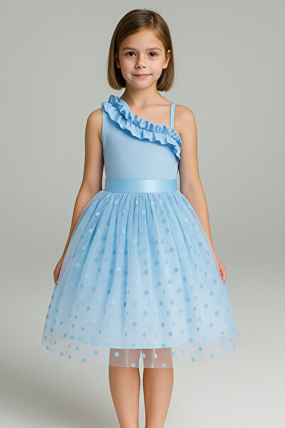 LILYMOON Rochie de seara din tul model prințesă pentru fetiță -Rochie de sear...