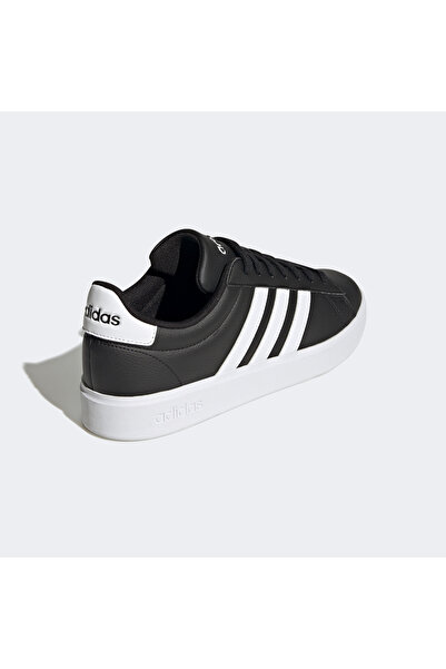 adidas Grand Court Cloudfoam Comfort Erkek Siyah Günlük Spor Ayakkabı