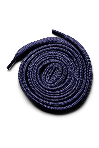 hapshoe Navy Blue 1 cm Thickness 1 Pair Flat Sports Shoe Laces