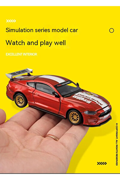 Choice مجموعة نموذج سيارة فورد موستانج سبيكة بمقياس 1:43 قابلة للتخصيص من BLUE CCA DIY - مجموعة سيارات سباق فريدة من نوعها