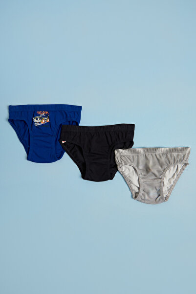 Fulla Moda 3-х частинні труси для хлопчиків з принтом акули