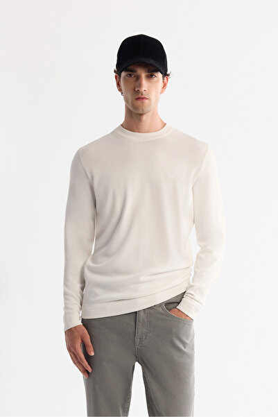 Avva Чоловічий Екрю Високий Велосипедний Комір Район Трико Регулярний Крій Светр A42Y5001