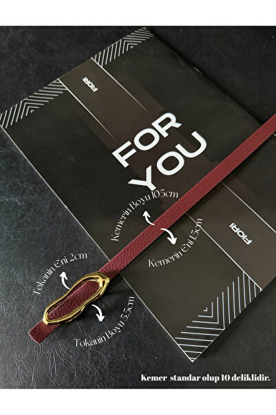 Fiori حزام رفيع بإبزيم بتصميم إيطالي، حزام بنطلون، حزام قميص، حزام معطف