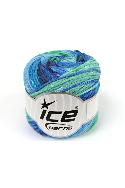 Ice yarns مجموعة من 4 خيوط من خيوط الآيس يارنز بوزن 100 جرام لكل خيط، لون صيف...