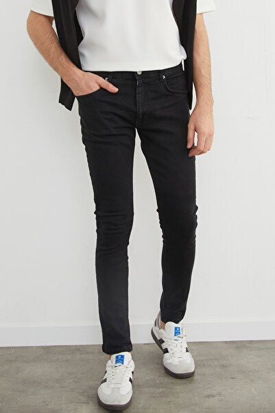 Fulla Moda Ίσιο τζιν παντελόνι με φερμουάρ