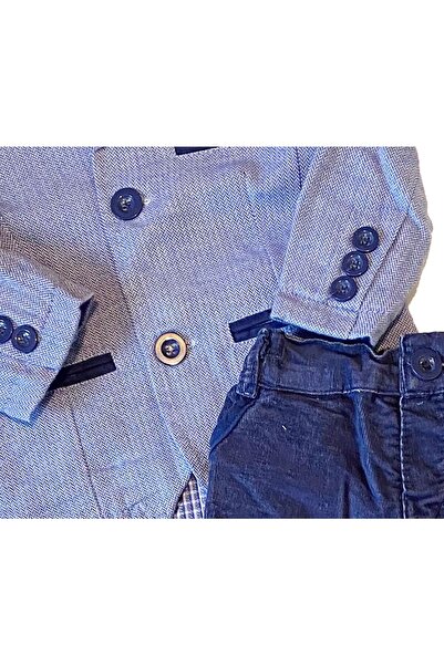 andywawa Baby Boy Seasonal Jacket Shirt Trousers Set