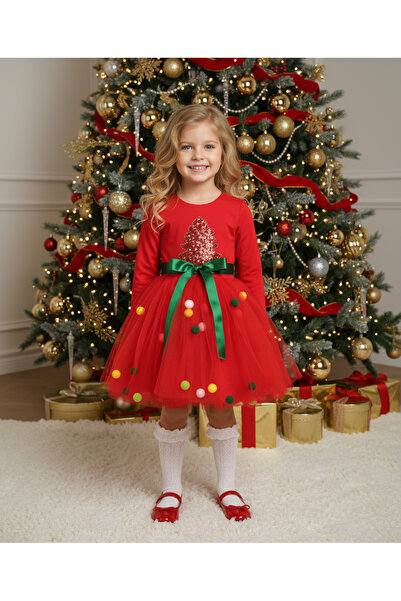 By Piera Children's New Year's Pompom Dress 086229