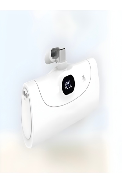 ÇELİKWORK FP07 5000mAh Powerbank – Type-C 20W Hızlı Şarj, Taşınabilir Mini LC...