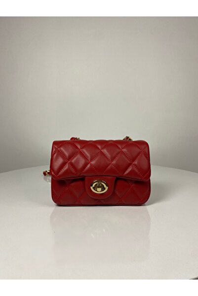 BK Bags & Accessories Mini Quilted Knitted Chain Women's Hand and Shoulder Bag