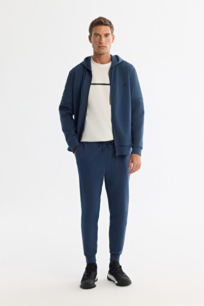 Avva Ανδρικό παντελόνι με ελαστική μέση με κορδόνια ελαστάνης κανονική εφαρμογή A42Y3410