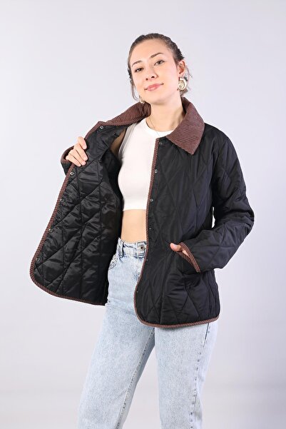 Mckanzie 5226 Baklava Pattern Bag Pocket Coat