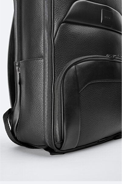 Avva Ανδρικό σακίδιο πλάτης με μαύρο φερμουάρ A41y9105