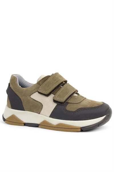 Rakerplus Γνήσιο δέρμα Mink Brown Παιδικά Velcro Sneakers Αθλητικά παπούτσια