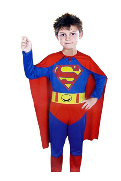 TOYANDONA Superman Comfortable Themed Party Fancy Dress Cosplay Costume For K...
