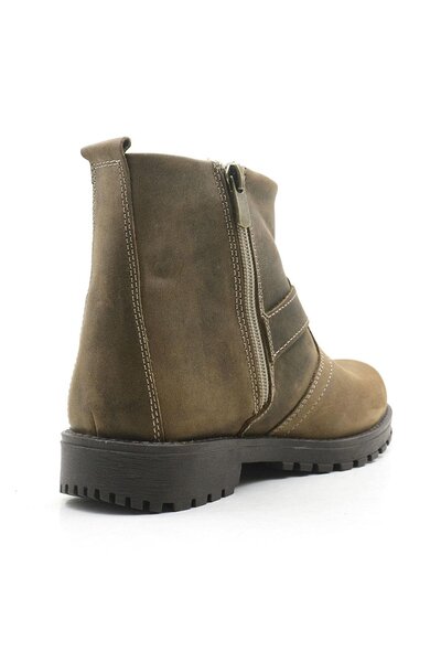 Rakerplus Chiron Справжня шкіра Пісочний колір Застібка-блискавка Дитячі чоботи