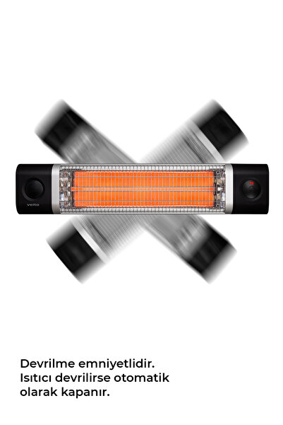 Veito CH2500 RW Karbon Kızılötesi Isıtıcı 2500 Watt - Uzaktan Kumandalı