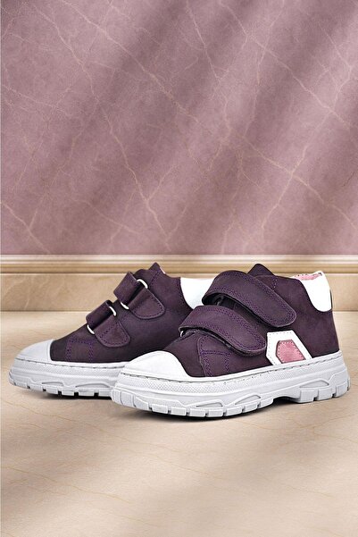 Rakerplus Tails Справжня шкіра Фіолетові застібки Дитячі спортивні черевики
