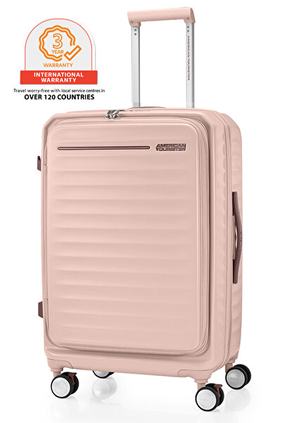American Tourister حقيبة سفر فرونتك قابلة للتوسيع، مقاس 68 سم أو 25 بوصة، مزو...