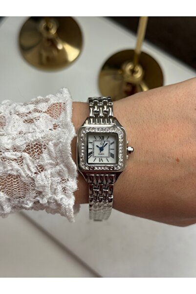 HOUSEKİ Stone Embroidered Straw Cord Women's Wristwatch