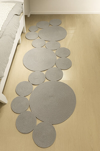 MaVaux Snake Hasır Jüt Bej Yolluk Halı Kilim