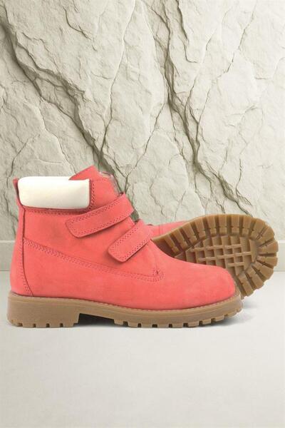 Rakerplus Neson Справжня шкіра Червоні дитячі черевики на липучках