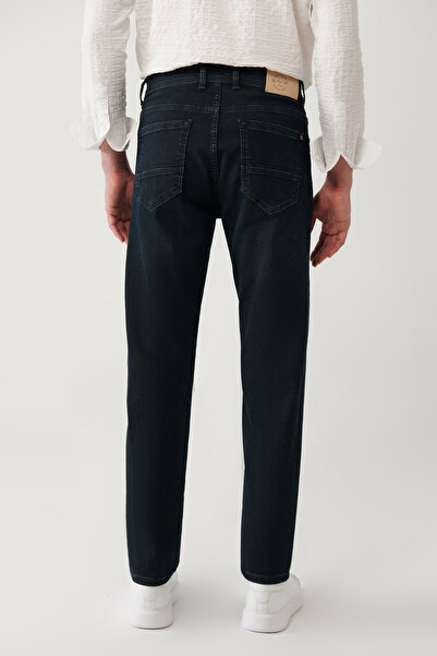 Avva Чоловічі сині джинси Berlin Slim Fit з ефектом потертості A41Y3510