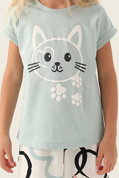 Rolypoly Girl's Shorts Set Water Green Bottom - Top Set