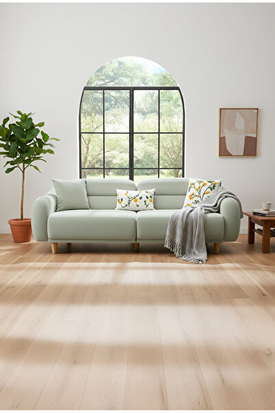 Rolivs Stella Üçlü Koltuk Gürgen Ağacı Ayak- Kadife